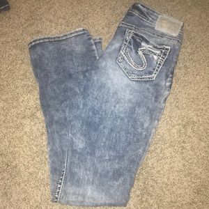 Silver jeans light wash boot cut